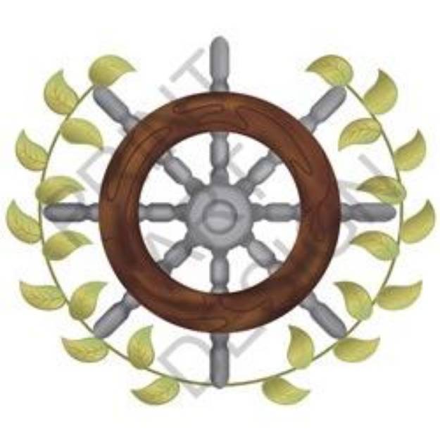 Picture of Ships Wheel SVG File