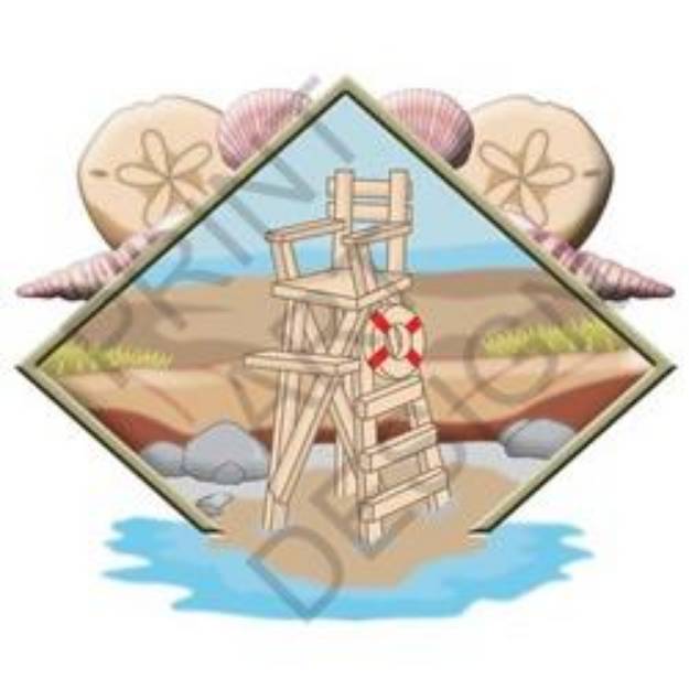 Picture of Lifeguard Chair SVG File