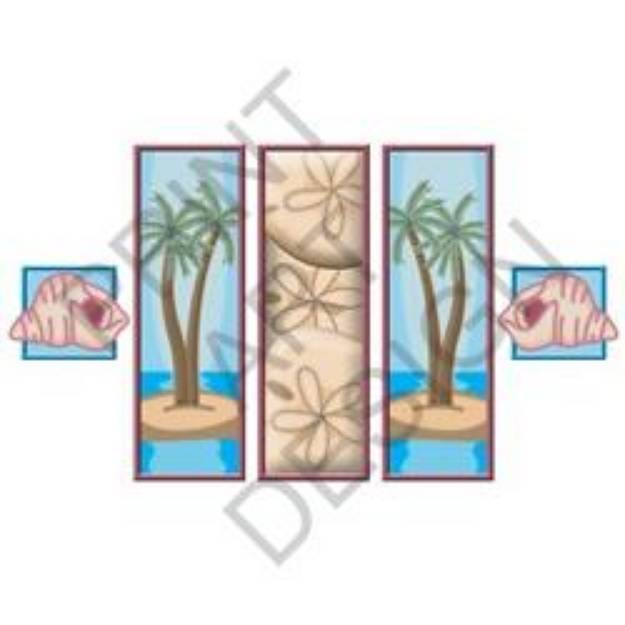 Picture of Palm Trees & Shells SVG File
