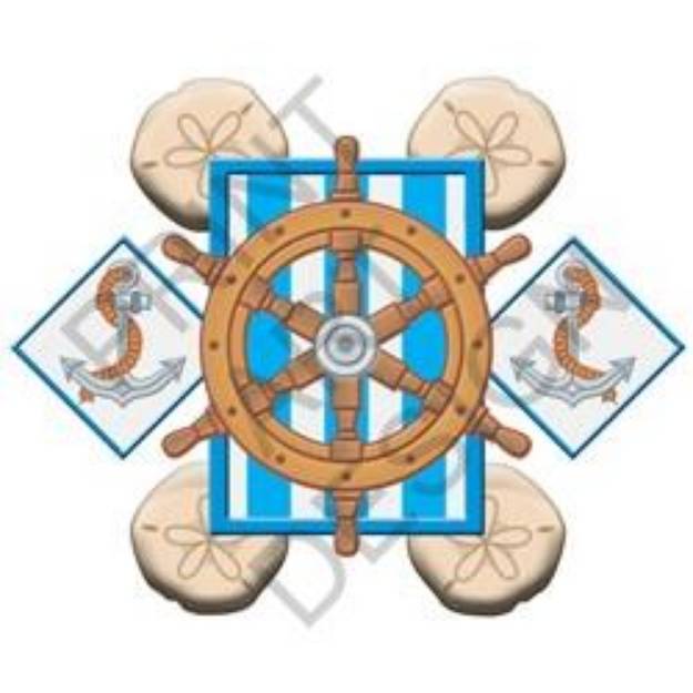 Picture of Captains Wheel SVG File