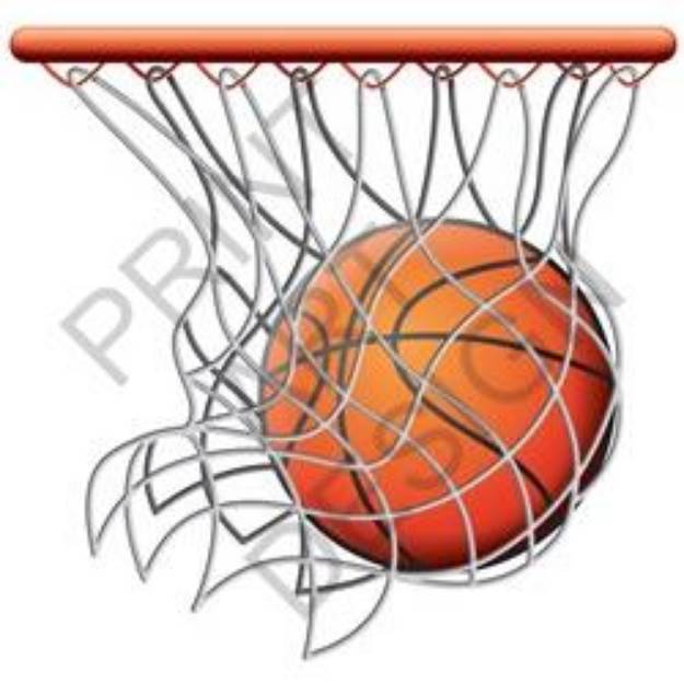 Picture of Basketball Hoop SVG File