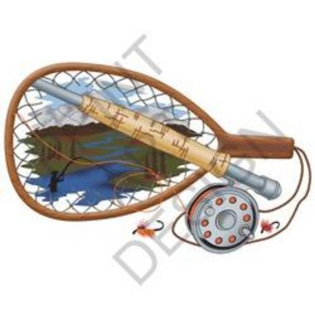 Picture of Fly Fishing SVG File