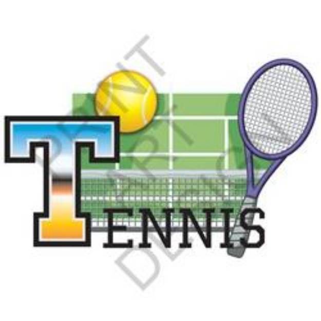 Picture of Tennis SVG File