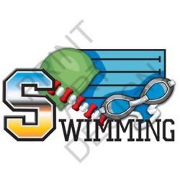 Picture of Swimming SVG File