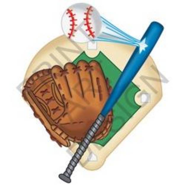 Picture of Softball SVG File