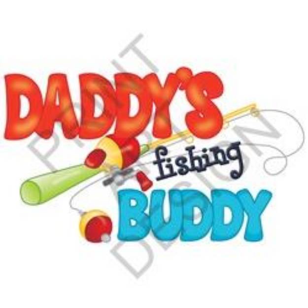 Picture of Daddys Fishing Buddy SVG File