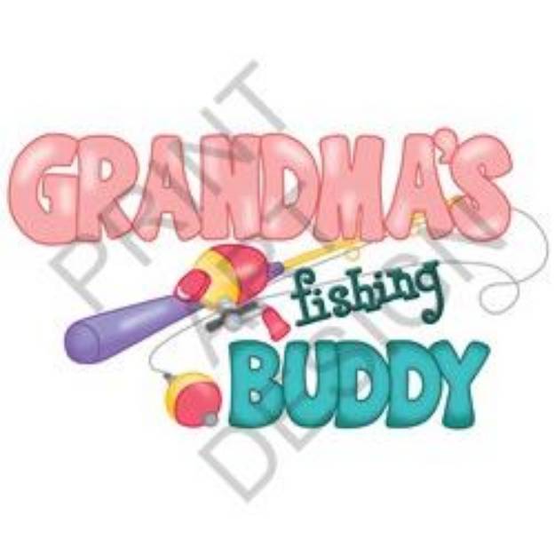 Picture of Grandmas Fishing Buddy SVG File