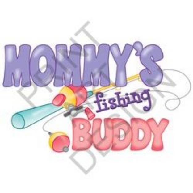 Picture of Mommys Fishing Buddy SVG File