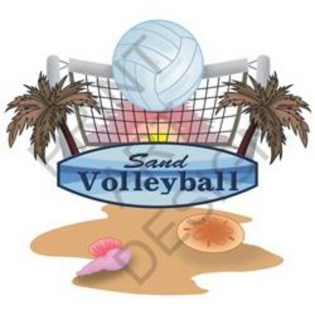 Picture of Sand Volleyball SVG File