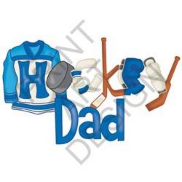 Picture of Hockey Dad SVG File