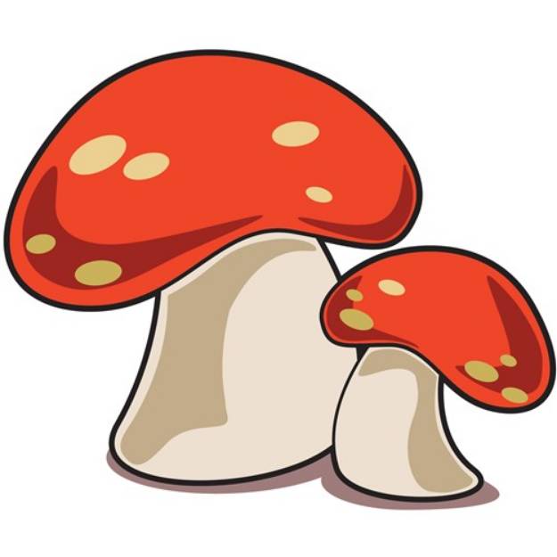 Picture of Mushrooms SVG File
