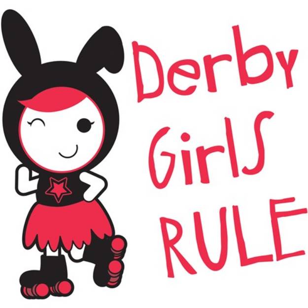 Picture of Derby Girls Rule SVG File