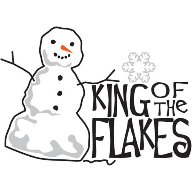 Picture of King Of Flakes SVG File