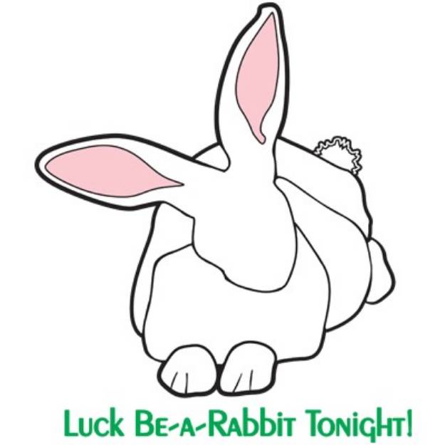 Picture of White Rabbit - Lucky-Be-A-Rabbit SVG File