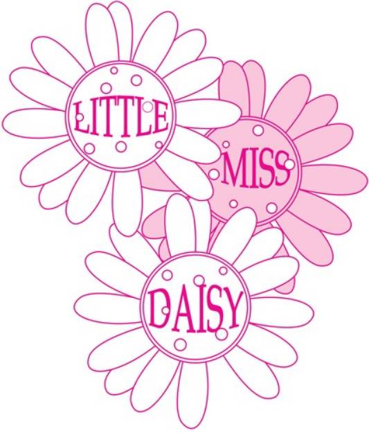 Picture of Little Miss Daisy SVG File