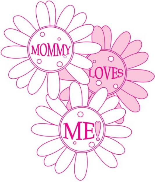 Picture of Mommy Loves Me SVG File
