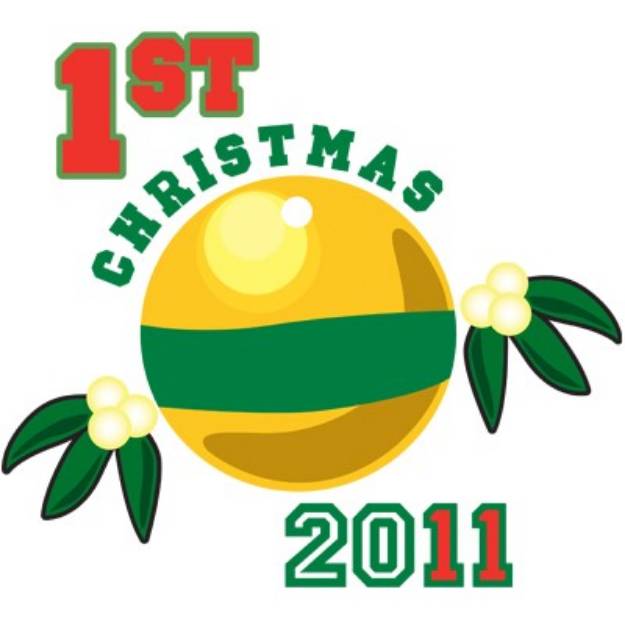 Picture of 1st Christmas 2011 SVG File