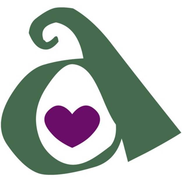 Picture of Valentine Lowercase a SVG File