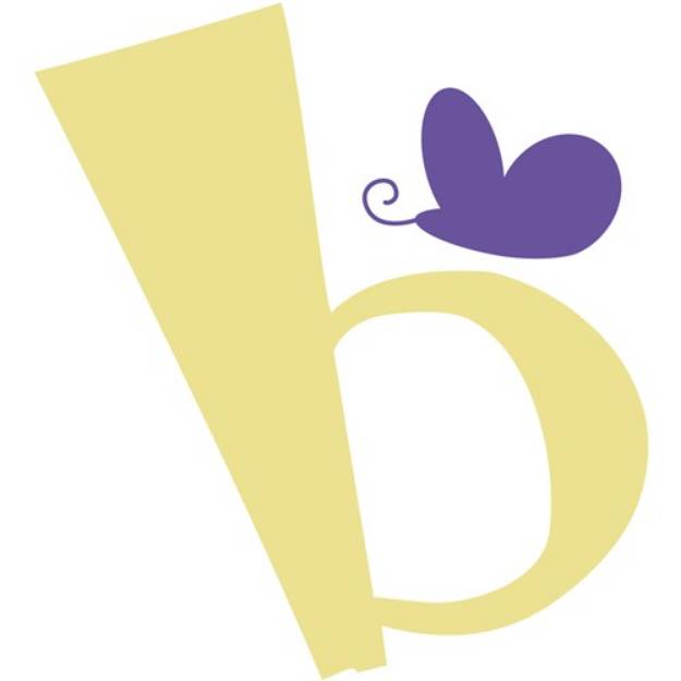 Picture of Valentine Lowercase b SVG File