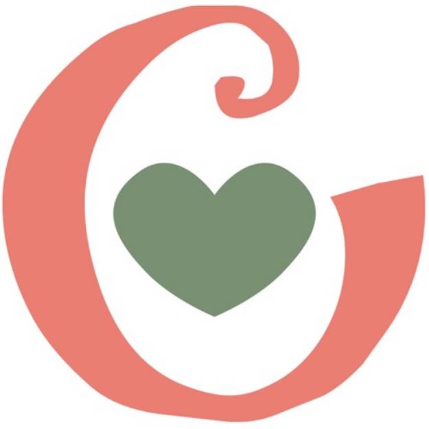 Picture of Valentine Lowercase c SVG File
