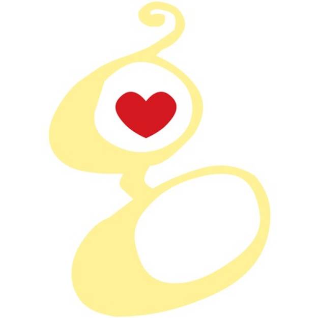 Picture of Valentine Lowercase g SVG File