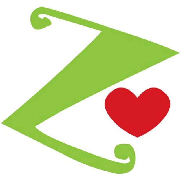 Picture of Valentine Lowercase z SVG File