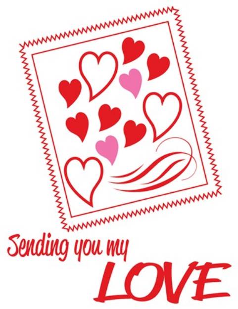 Picture of Sending My Love SVG File