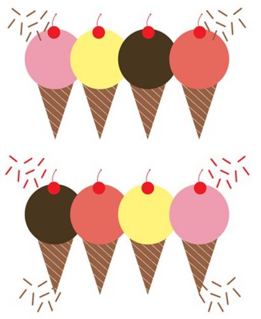 Picture of Ice Cream Cones SVG File