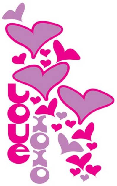 Picture of Love XOXO SVG File