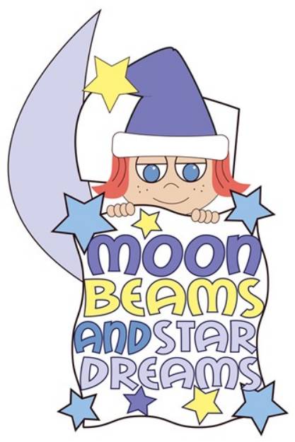 Picture of Moon Beams SVG File
