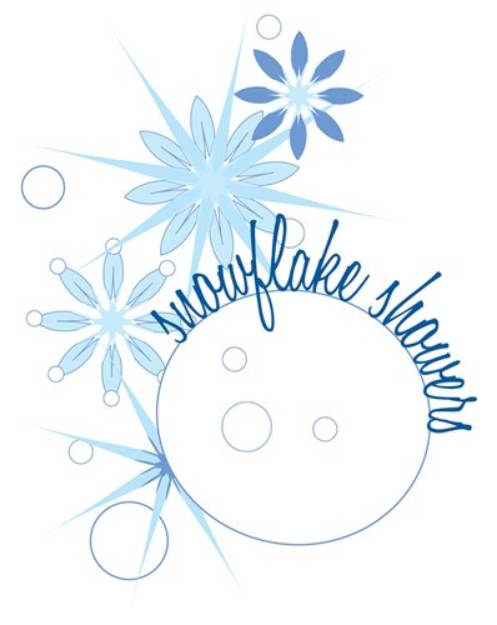 Picture of Snowflake Showers SVG File