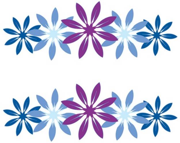Picture of Colorful Snowflakes SVG File