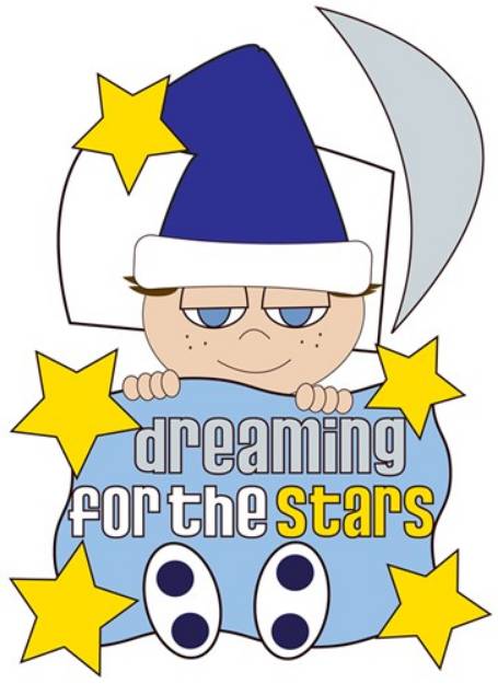 Picture of Dreaming For The Stars SVG File