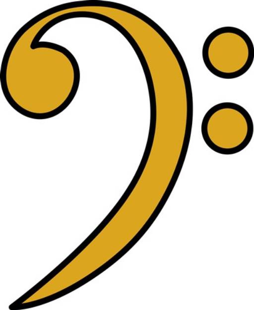 Picture of Bass Clef SVG File