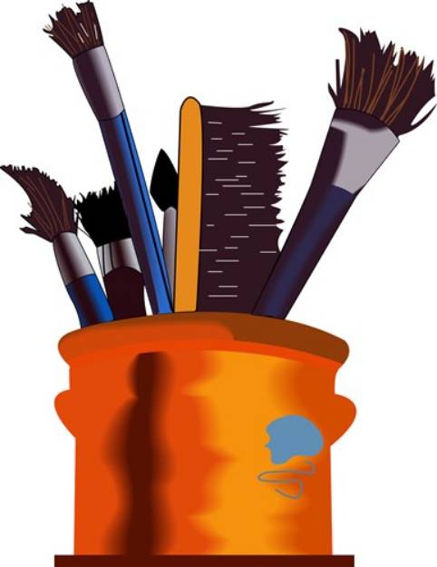 Picture of Paint Brushes SVG File