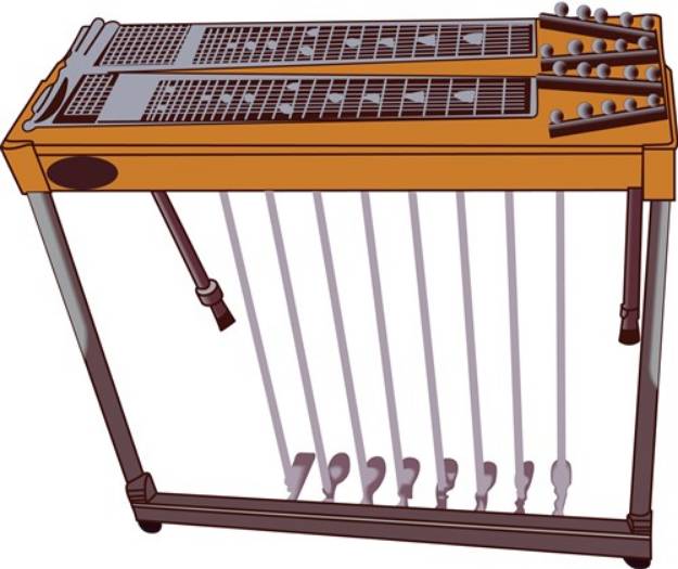 Picture of Steel Guitar SVG File