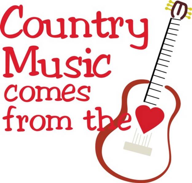 Picture of Country Music SVG File