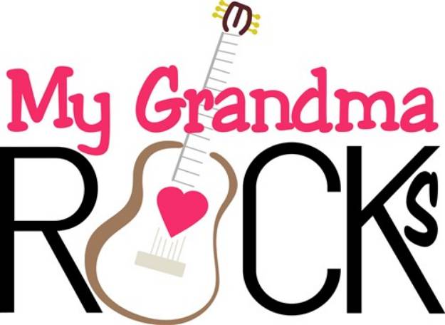 Picture of My Grandma Rocks SVG File