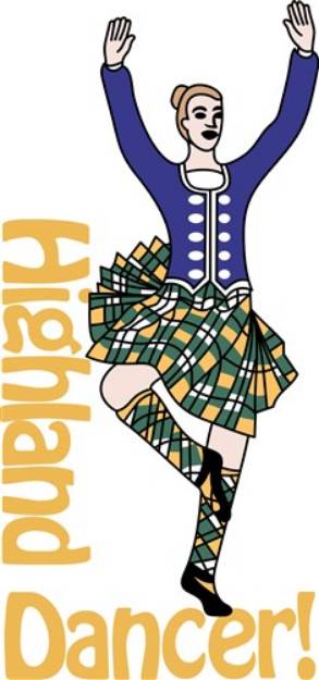 Picture of Highland Dancer SVG File