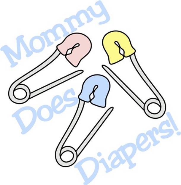 Picture of Mommy Diapers SVG File