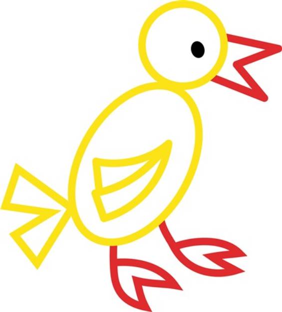 Picture of Chicken Outline SVG File
