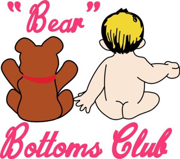 Picture of Bear Bottoms Club SVG File