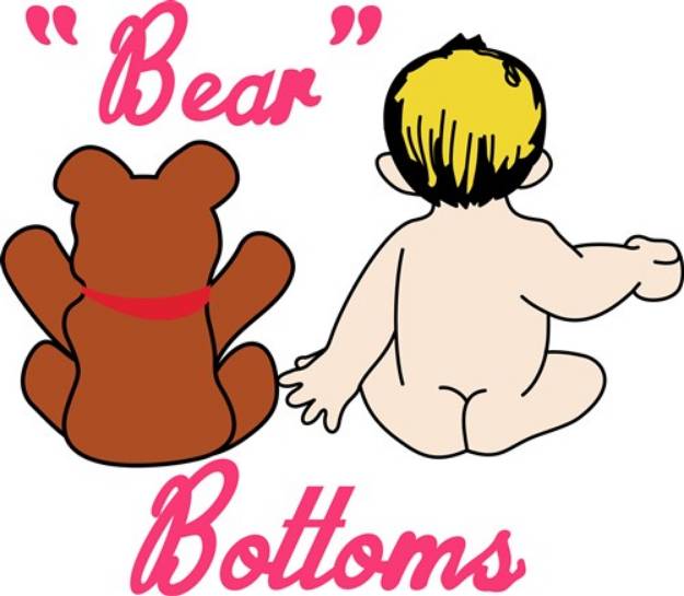 Picture of Bear Bottoms SVG File