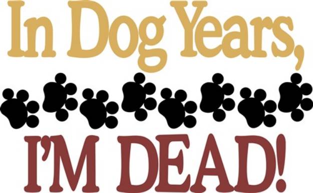 Picture of Dog Years SVG File