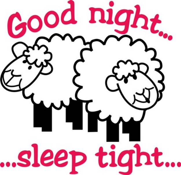 Picture of Good Night SVG File