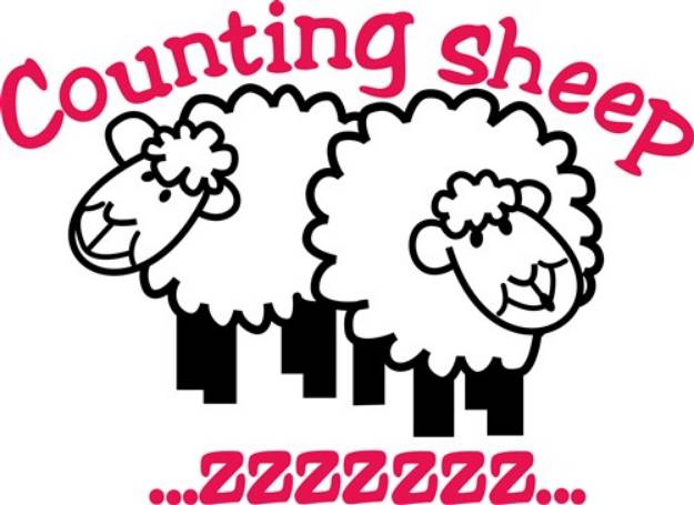 Picture of Counting Sheep SVG File