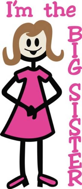 Picture of Im the Big Sister SVG File