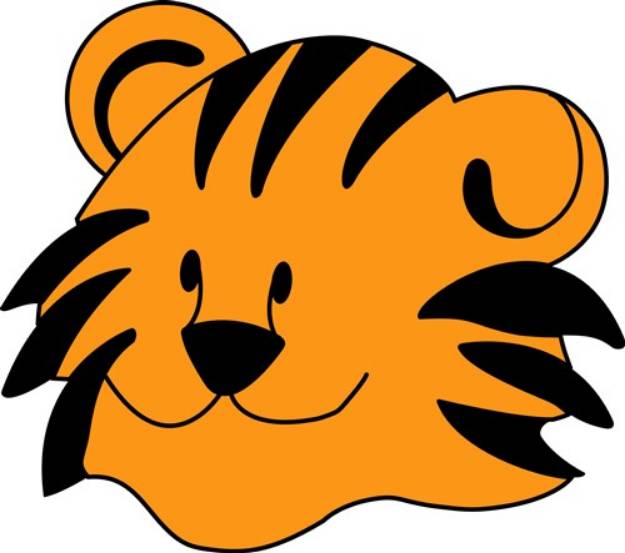 Picture of Tiger Face SVG File