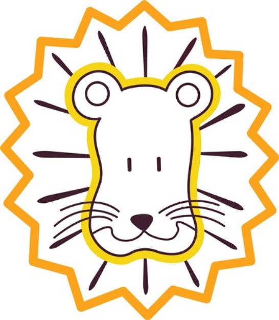 Picture of Lion Face SVG File