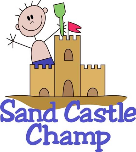 Picture of Sand Castle Champ SVG File